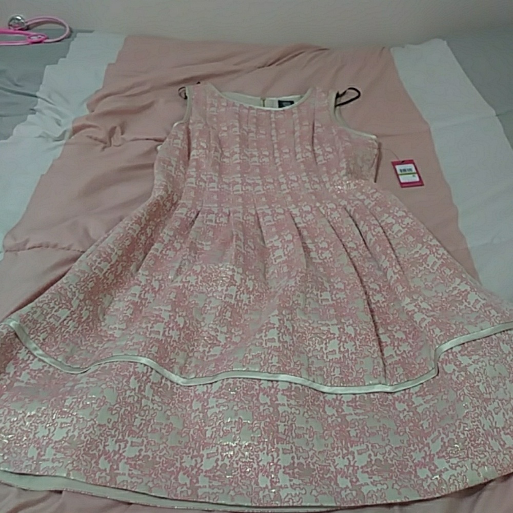 Light pink and gold dress